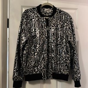 Kate Hewko leopard sequin jacket